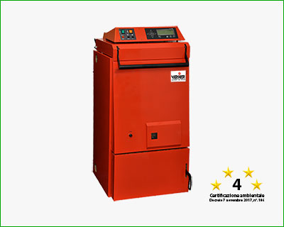 VERNER V210 - Caldaia legna con carico dall'alto e gassificazione a fiamma inversa